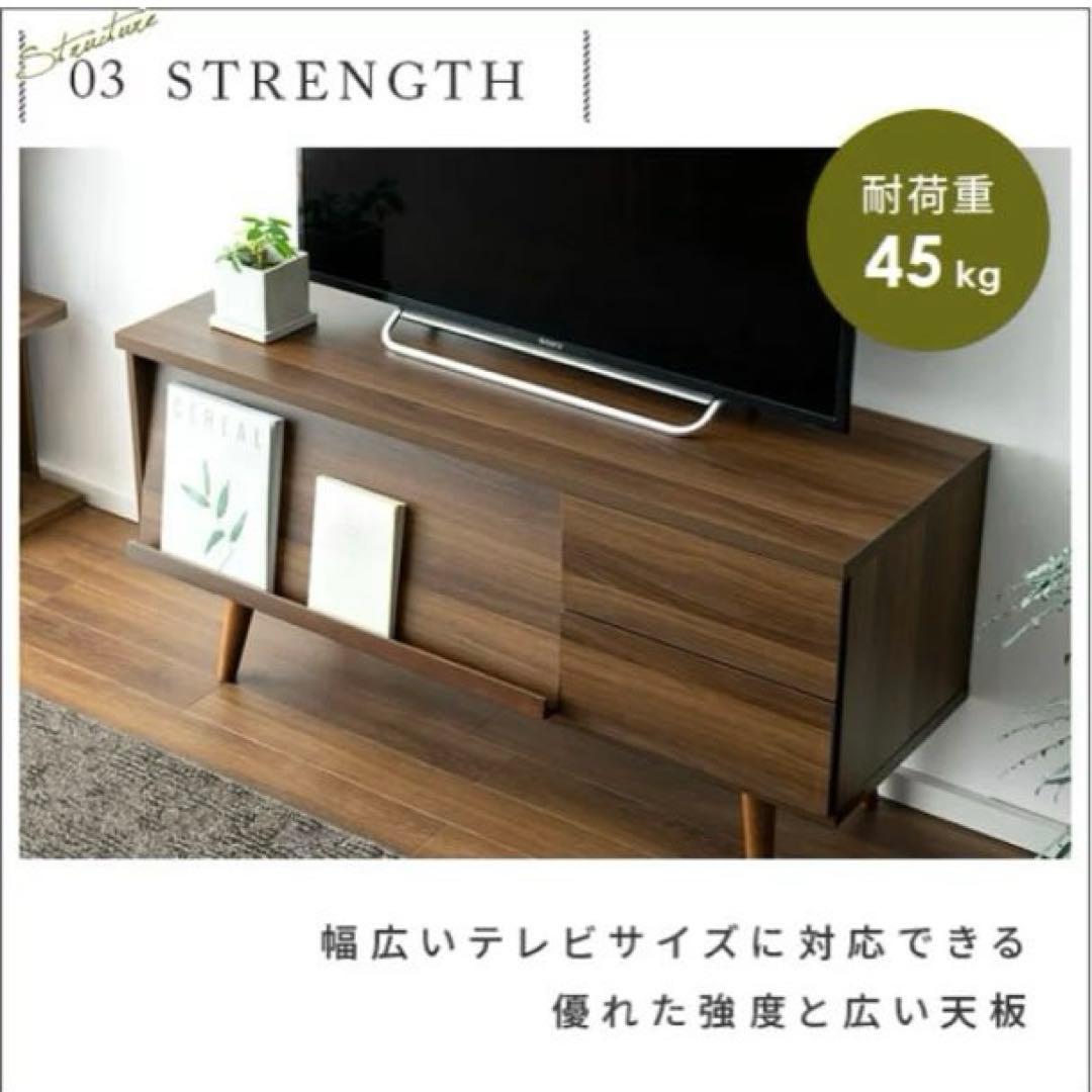 【定価半額以下】収納付き多目的テレビ台(ダークブラウン)