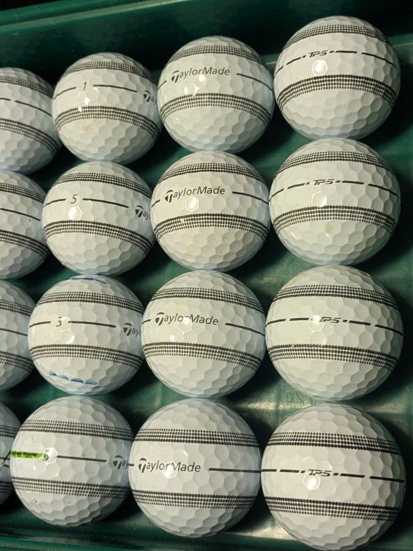 テーラーメイド　TP5 ホワイト ストライプ　ロストボール20球　189